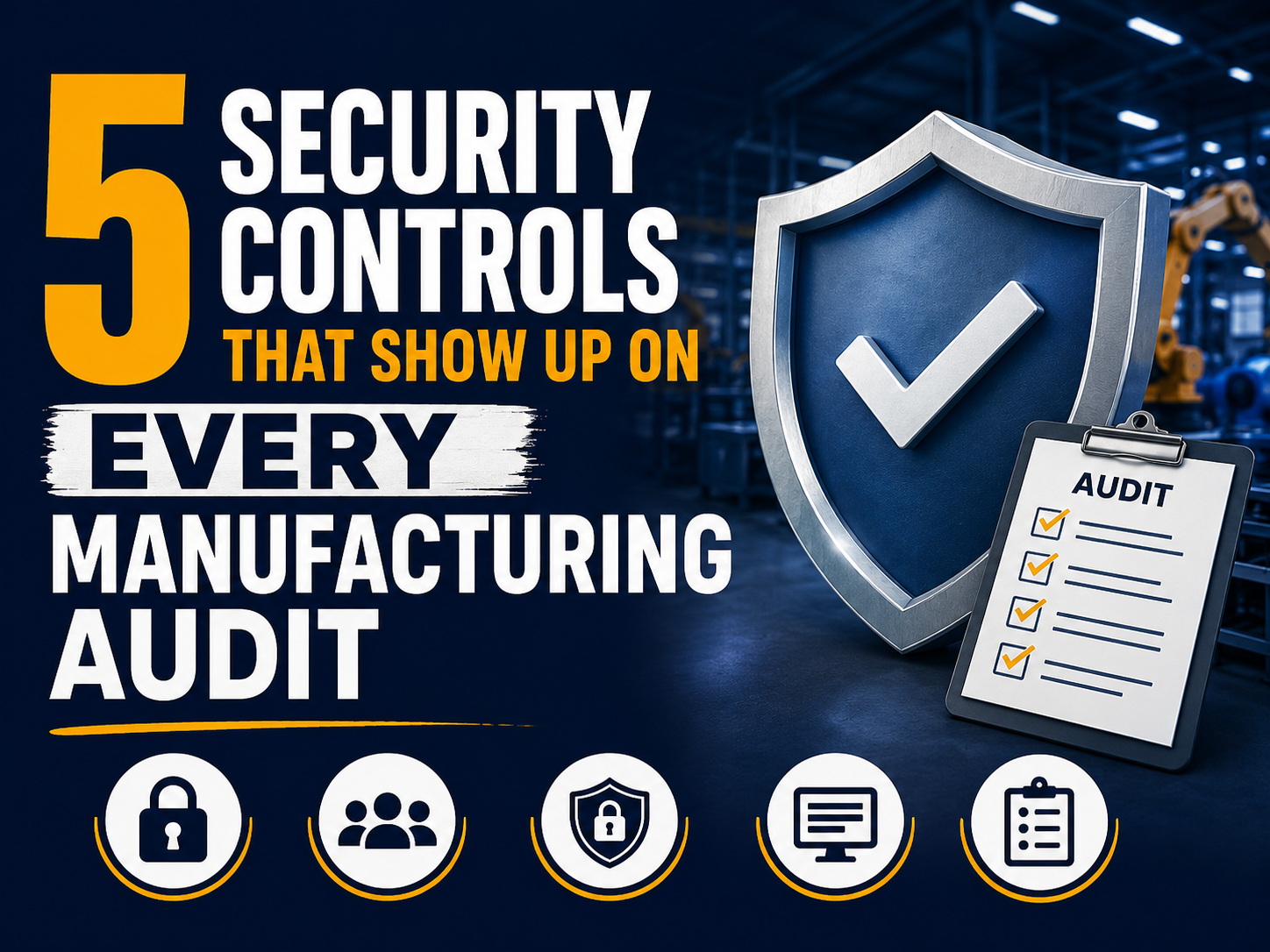 5 security controls that show up on every Manufacturing Audit