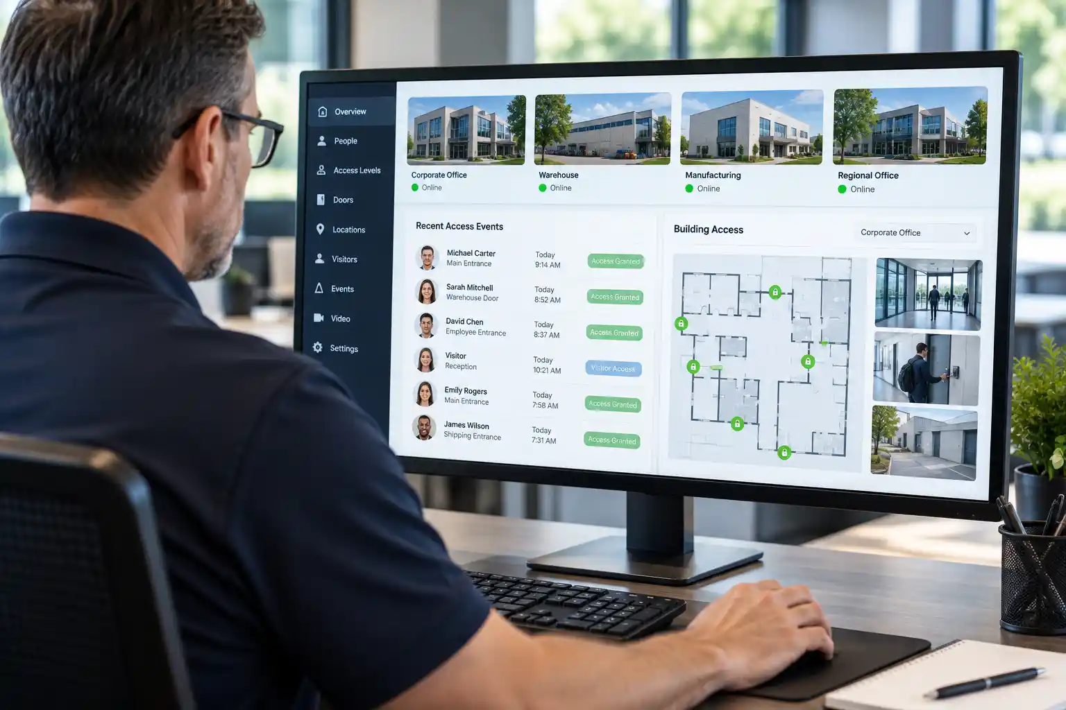 Corporate Security Dashboard Monitoring