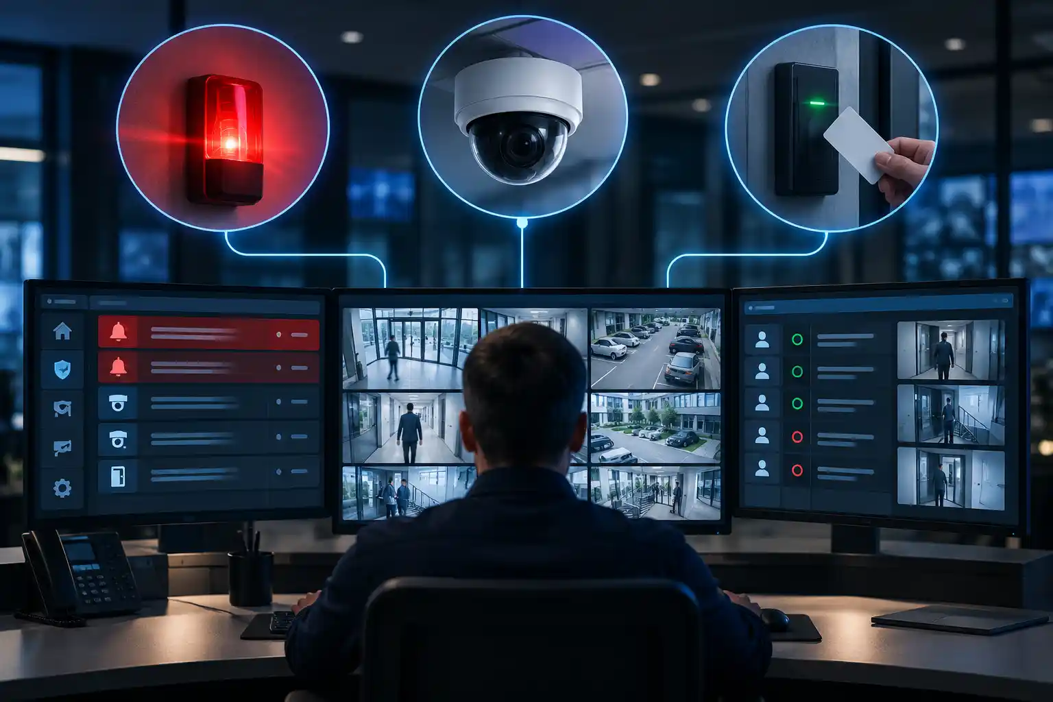 Integrated Security Monitoring Control Room